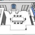 3D schematic of new kitchen addition