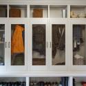 The original kitchen turned into a mudroom with custom lockers 